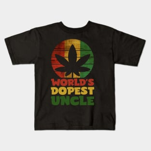 Rasta Jamaica, Worlds Dopest Uncle Kids T-Shirt